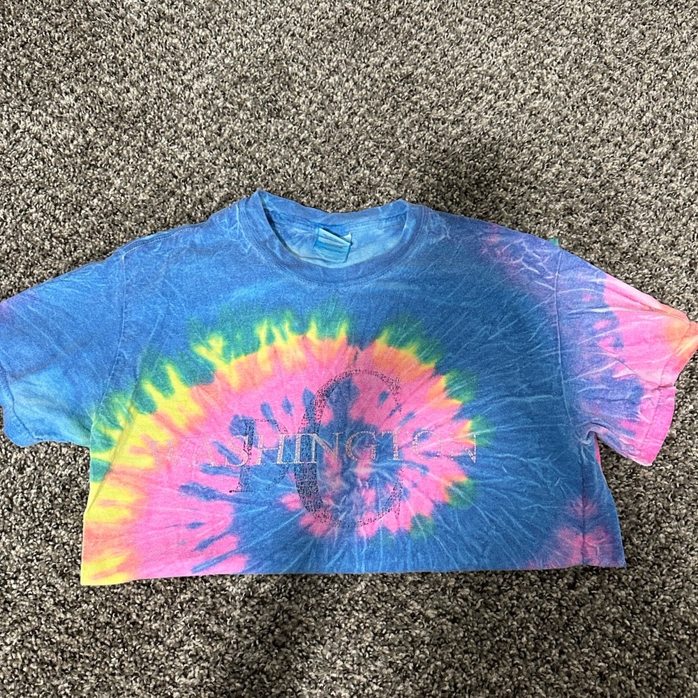 Tie dye Faded Washington State T-Shirt